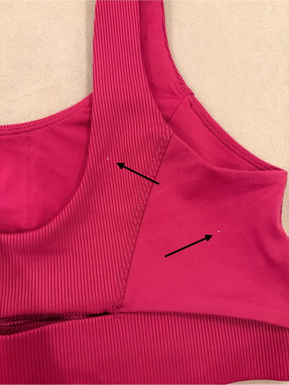 All in Motion - Scoop-Front Active Support Sports Bra - Raspberry - Picture 4 of 4